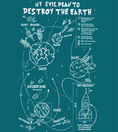 Illustration for article titled T-shirts that will help you execute your evil plan